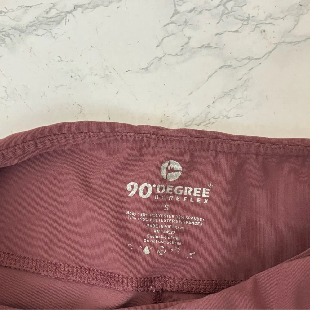 90 Degree by Reflex Yoga Pants Leggings Womens Salmon Slim Spandex Sz Small S​​